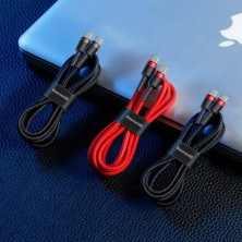 Кабель Baseus Cafule Flash Charging Data Line Cable Type-C to Type-C PD 2.0 QC 3.0 60W 20V 3A 2m Красный