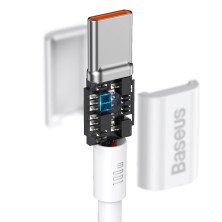 Кабель Baseus Superior Series Fast Charging Data Cable Type-C to Type-C 100W 20V 5A 2m Білий