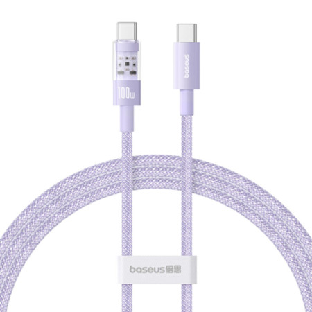 Кабель Baseus Gem Series Fast Charging Data Cable Type-C to Lightning PD 20W 1m Фиолетовый