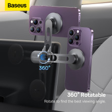 Автотримач для телефону магнітний Baseus T-Space Series Folding Metal Car Mount Magnetic на торпедо Чорний