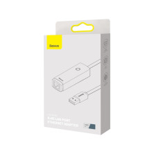 USB Переходник Baseus Lite Series Ethernet 1000 Mbps Type-A to RJ45 Серый