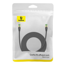 Кабель Baseus High Speed CAT8 RJ45 40Gigabit Network Ethernet Braided Cable Круглый 3m Черный