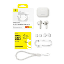 Бездротові Bluetooth навушники Baseus Bowie E17 True Wireless TWS Earphones Білий