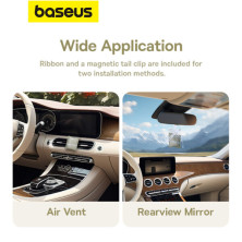 Ароматизатор в машину Baseus Margaret Car Air Freshener с ароматом Cedar Oud Серый