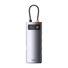 USB-хаб Baseus 4in1 Metal Gleam 4-Port Type-C HUB Adapter Type-C to USB3.0*4 Сірий