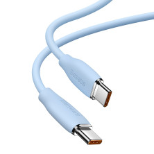 Кабель Baseus Jelly Liquid Silica Gel Fast Charging Data Cable Type-C to Type-C 100W 20V 5A 1.2m Синій