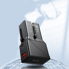 Сетевое зарядное устройство Baseus Universal Conversion PPS QC3.0+PD3.0 18W USB+Type-C 3A Универсальное Черный