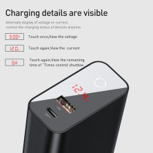 Сетевое зарядное устройство Baseus Speed PPS Intelligent Power-off QC4.0+PD3.0 45W USB+Type-C 6A Черный