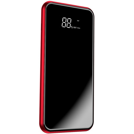 УМБ Baseus Full Screen 2in1 Bracket 8000mAh 2A с Беспроводной зарядкой Qi 5W Черно-Красный