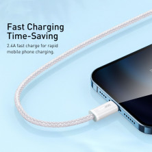 Кабель Baseus Dynamic Series Fast Charging USB to Lightning 2.4A 2m Білий