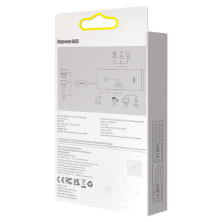USB-хаб Baseus 6in1 Lite Series 6-Port Type-C HUB Adapter Type-C to USB3.0*2, Type-C(PD)*1, 4KHDMI, TF, SD  Черный