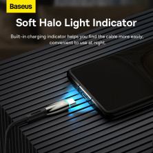 Кабель Baseus Glimmer Series Fast Charging Data Cable USB to Type-C 100W 20V 5A 2m Черный
