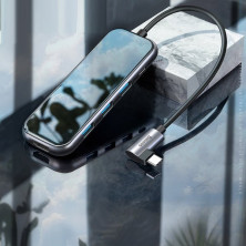 USB-хаб Baseus 5in1 Multi-functional 5-Port Type-C HUB Adapter Type-C to USB3.0*3, Type-C(PD)*1, 4KHDMI Серый