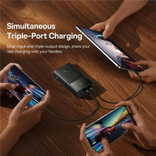 УМБ Baseus Star-Lord Digital Display 10000mAh 30W з технологією QC3.0+PD3.0 2USB+Type-C + Кабель USB to Type-C Чорний