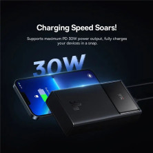 УМБ Baseus Star-Lord Digital Display 10000mAh 30W з технологією QC3.0+PD3.0 2USB+Type-C + Кабель USB to Type-C Чорний