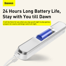 Настільна лампа Baseus Magnetic Stepless Dimming PRO Charging Desk Lamp переносна з вбудованим акумулятором 1800 mAh Білий
