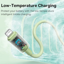 Кабель Baseus Habitat Series Fast Charging Data Cable Type-C to Lightning PD 20W 1m Салатовый