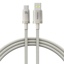 Кабель Baseus Titanium Alloy Series Fast Charging Data Cable USB to Type-C 100W 20V 5A 1m Серый