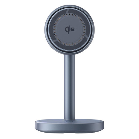Беспроводное зарядное устройство Baseus Orbit 2 Pro Air-Cooled 2-in-1 Magnetic с функцией MagSafe и Qi2 20W Серый
