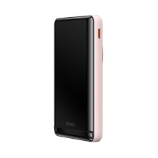 УМБ Baseus Magnetic Bracket 3in1 10000mAh 20W 3A QC3.0+PD3.0 с Беспроводной зарядкой Qi 15W Розовый