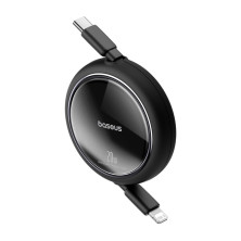 Кабель Baseus Free2Pull Retractable Fast Charging Data Cable Type-C to Lightning PD 20W 1m Черный