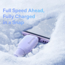 Кабель Baseus Pudding Series Fast Charging Data Cable USB to Lightning 2.4A 2m Фіолетовий