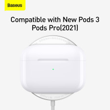Беспроводное зарядное устройство Baseus Simple Mini Magnetic с функцией MagSafe и Qi 15W Белый