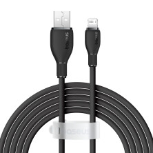 Кабель Baseus Pudding Series Fast Charging Data Cable USB to Lightning 2.4A 2m Чорний