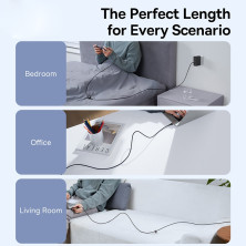 Кабель Baseus Cafule Flash Charging Data Line Cable Type-C to Type-C PD 2.0 QC 3.0 100W 20V 5A 1m Набор 2 шт Черный