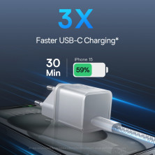 Сетевое зарядное устройство Baseus GaN5S Fast Charger 1C PD3.0 30W Type-C 3A Белый