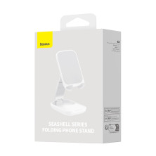 Подставка для телефона настольная Baseus Seashell Series Folding Phone Stand Белый