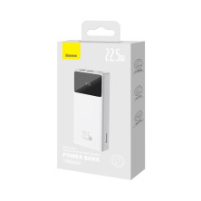 УМБ Baseus Star-Lord Digital Display 20000mAh 22.5W з технологією QC3.0+PD3.0 2USB+Type-C + Кабель USB to Type-C Білий