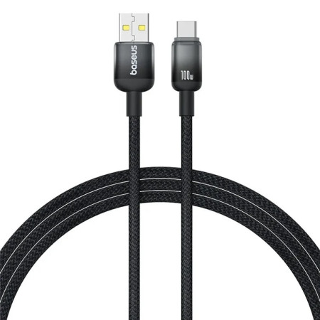 Кабель Baseus Discolor Series Fast Charging Data Cable USB to Type-C 100W 20V 5A 1m Чорний
