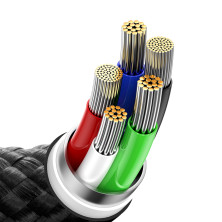 Кабель Baseus Glimmer Series Fast Charging Data Cable Type-C to Lightning PD 20W 2m Черный