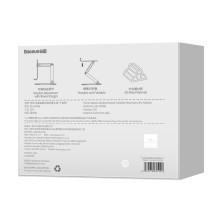 Підставка для планшета настільна Baseus Desktop Biaxial Foldable Metal Stand for Tablets Сірий
