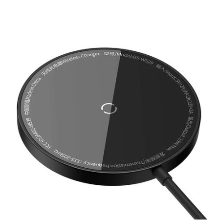 Бездротовий зарядний пристрій Baseus Simple Mini3 Magnetic з функцією MagSafe і Qi 15W Чорний