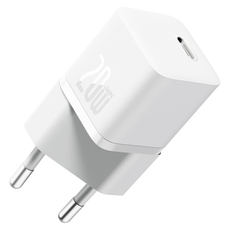 Мережевий зарядний пристрій Baseus GaN5 Fast Charger 1C PD3.0 20W Type-C 3A Білий
