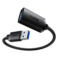 USB удлинитель Baseus AirJoy Series USB3.0 to USB3.0 Extension кабель 1.5м Черный