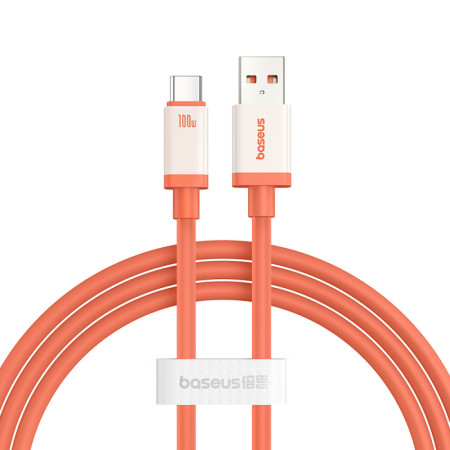 Кабель Baseus 0℃ Series Fast Charging Data Cable USB to Type-C 100W 20V 5A 1m Помаранчевий