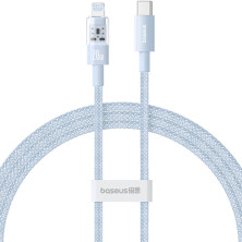 Кабель Baseus Gem Series Fast Charging Data Cable Type-C to Lightning PD 20W 1m Голубой