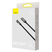 Кабель Baseus Legend Series Elbow Fast Charging Data Cable Type-C to Lightning PD 20W 1m Черный