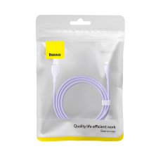 Кабель Baseus Pudding Series Fast Charging Data Cable USB to Lightning 2.4A 2m Фіолетовий