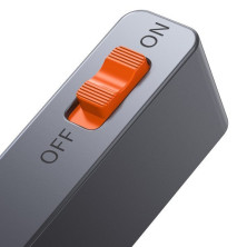 USB-хаб Baseus 6in1 Magic Multifunctional Type-C with a Retractable Clip Type-C to USB3.0, Type-C, 4KHDMI, AUX, TF, SD Сірий