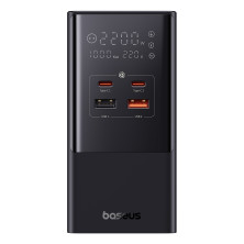 Мережевий зарядний пристрій Baseus PowerCombo Tower PowerStrip 100W 2AC+2USB+2Type-C 5A Чорний