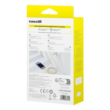 Кабель Baseus Discolor Series Fast Charging Data Cable USB to Lightning 2.4A 1m Жовтий