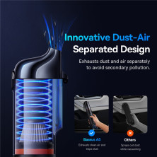 Акумуляторний пилосос Baseus A5 Car Vacuum Cleaner 130 Вт 16000 Па Чорний