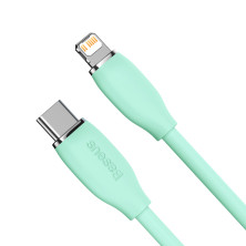 Кабель Baseus Jelly Liquid Silica Gel Fast Charging Data Cable Type-C to Lightning PD 20W 1.2m Зелений