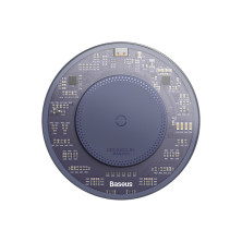 Бездротовий зарядний пристрій Baseus Simple 2 Wireless Charger з технологією Qi 15W Фіолетовий