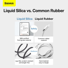 Кабель Baseus Jelly Liquid Silica Gel Fast Charging Data Cable Type-C to Lightning PD 20W 1.2m Черный
