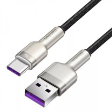 Кабель Baseus Cafule Metal Data Cable USB to Type-C 66W 11V 6A 0.25m Черный